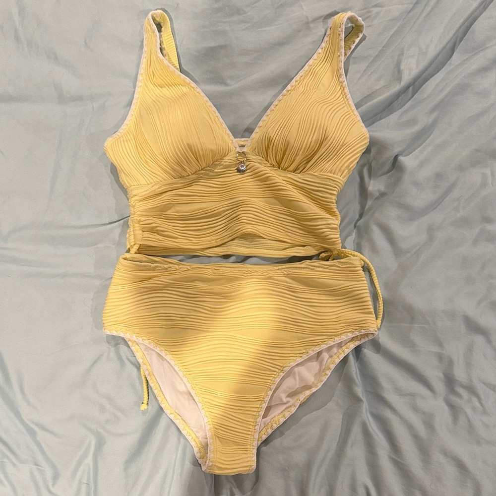 Yellow Women's Swimwear Set